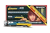 Hornby Train Set - R1289M BR High Speed Retro Analogue Set OO Gauge Locomotives Model Railway Sets, Starter Electric Train Kits - Diesel Engine Building Kits