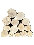 Decorative Round Kiln Dried Hardwood Firewood Logs, Rustic Home Decor, Mixed Diameters (4cm-16cm). approximately 20cm Length, Coverage 40cmx32cm (0.12m2), Bug Free.