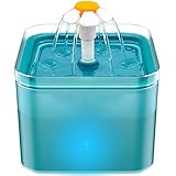Cat Water Fountain for Drinking: Cat Fountain - Water Fountain Kitten Bowl Indoor - 2L Pet Fountain - Pet Water Dispenser for Small Dogs - Ultra Silent - Multiple Filtration - AONBOY