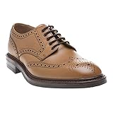 Loake Mens Chester Brogue Shoes Tan 9 UK