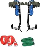 Tree Climbing Spike Crampons Tree Climbing Spikes, Non-Slip Forest Crampons Tree Climbing Equipment Set, Fall Protection Equipment, Tree Climbing Tool, Hunting Monitoring (Blue-1 Claw)