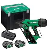 Hikoki NR1890DCAJPZ 18V Cordless Brushless 90mm First Fix 2nd Generation Framing Nailer with 2 x 5.0Ah Batteries, Charger & Case
