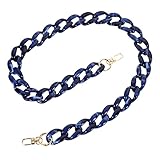 jojofuny Acrylic Bag Chain Strap Detachable Vintage for Shoulder Bags Purses Handbags Stylish Replacement Accessory with Easy Installation