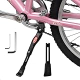 Cyfie Bike Kickstand for 16 18 20 Inch Kids Adjustable Center Mount Bicycle Kickstands Bike Stand for 16-20inch Wheel Mountain Bike/Road Bicycle/Adult Bike/Sports Bike, Aluminum Alloy