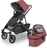 UPPAbaby Vista V2 Pushchair – Lucy – All in One, Convertible Baby Stroller, Includes Carry Cot & Toddler Seat, Pushchair Accessories, One Step Fold, Suitable from Baby to Toddler