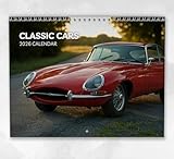 Classic Cars Calendar 2026: Monthly Wall Calendar with Notes, Hanging A4 Size, Includes key dates & holidays