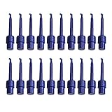 Milageto 20Pcs Fishing Lure Display Clip Sturdy Bait Bracket Holder Equipment Lure Storage Alloy Portable for Collection Drying Fly Fishing Hooks