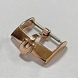 Watch Accessories Band 12mm 14mm 16mm 18mm 20mm For Omega Seamaster Strap Watch Men Pin Insurance Buckle Stainless Steel Clasp Watch Band Buckle (Color : Gold 20mm)