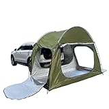 Car tent tailgate tent, awning for car 3 Doors Can Be Opened suv tent Independent Tent Sun Protection Driving Camping Travel Suitable For Various Models, Green