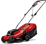 Einhell Electric Lawn Mower GC-EM 1000/32 (1000W, 32 cm Cutting Width, up to 300 m², 30 l Grass Collection Basket, 30–70 mm Cutting Height, Folding Guide bar)