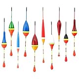 Zimoer Fishing Floats Bobbers,10pcs Slip Bobbers For Fishing,Fishing Floats,0.6g /0.8g /1.2g /2.5g /3g /4.5g,Fishing Bobbers Floats,Oval Bobber For Trout, Bass, Panfish, Catfish,Crappie