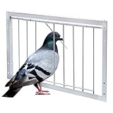 BREUAILY Bird Cage - Iron T-Trap Door Pigeon Entrance for Pet Bird Easy Installation - 15.7in (40cm)