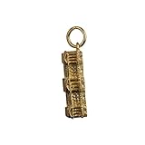 9ct Gold 6x19mm hollow Buckingham Palace Pendant or Charm