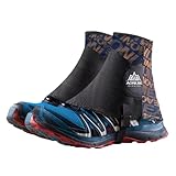 TRIWONDER Trail Gaiters for Men Women Hiking Gators Sandproof Leg Ankle Gaiters for Walking Running (Orange)