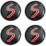 4 Pcs 54mm Wheel Center Caps- Wheel Hub Centre Caps For Mini Cooper S Accessories, Hub Cover for Mini S, JCW, R53 R56 F56 F60, Car Decoration, Styling, and Logo Wheel Hub Covers