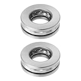 YINETTECH 2Pcs Thrust Ball Bearing 51203 with Washers 17mm Bore 35mm OD 12mm Thick Plane Axial Ball Bearing Compatible with Ifor Williams Trailer Knott Jockey Wheel Handle