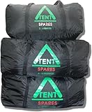 TentSpares - Universal Tent Bag to fit from 2-3 Berth to 6-8 Berth Tents, Camping Accessories, Tent Bag, Black (Medium - 64 x 29 x 28cm approx)