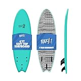 Rock-It 6' Albert Surfboard Performance Fish Soft Top Surfboard, Surf Board, Foam Surfboard, Kids Surfboard, Adult Surfboard, Tabla De Surf, Beginner Surfboard (Teal)
