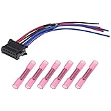 eMagTech Blower Motor Resistor Wiring with Connector 50mm²-1.50mm² Blower Motor Resistor Wiring Pigtail Harness Repair Connector 8200729298 Compatible with Renault Megane Clio Scenic Twingo