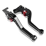 SPAMFAFGHQ Motorcycle Adjustable Brake Clutch Levers For SUZUKI For Bandit 650S GSF600S GSF 600S GSF600 S GSF 600 S GSF250 1996-2007 Brake Lever(Short Black)