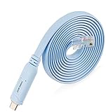 OIKWAN USB-C Cisco Console Cable, 6ft USB Type C to RJ45 Serial Adapter Essential Accessory of Cisco, NETGEAR, Ubiquity, LINKSYS, TP-Link Routers/Switches for Laptops