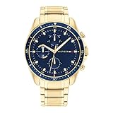 Tommy Hilfiger Analogue Multifunction Quartz Watch for Men with Gold Colored Stainless Steel Bracelet - 1791834