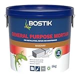 Bostik Cementone General Purpose Mortar 5kg - Ready Mixed Mortar, Just Add Water - for Interior & Exterior Repairs