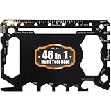 Bascuda Stainless Steel 46-in-1 Card Size Gadget Wallet Multitool