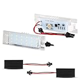 OZ-LAMPE Number Plate Lights, LED License Plate Lamps Assembly 3528 SMD Cool White Lamps Bulb for Vauxhall Zafira B Vectra C Corsa C Corsa D Insigina Astra J Astra H Adam Cascada Meriva A/B