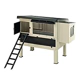 Ferplast Happy Farm 120 Chicken House, 140 x 139 x 110 cm, Beige