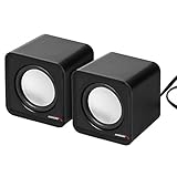 Audiocore AC870 6W USB Cube Portable Bookshelf Speakers PC/Laptop/Tablet (Black)