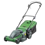Forte 1800W Electric Lawnmower with a 41cm cutting width, 6 adjustable cutting heights, mulching option and a Rear Roller. Powerful electric Lawnmower for Large Lawns (41cm Mower).