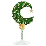 KFURNIKN 6Ft Eid Ramadan Moon Tree, Crescent Moon Artificial Tree with 120Pcs Led Lights, Green, Islamic Decorative Tree, Indoor/Outdoor, 3028515031