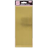 Anitas Outline Stickers, Straight Line Borders, Gold, For Scrapbooking, Card Making, Kids Play, Homework, Art, Craft, Embelish, Decorative, Paper, Card, Glass, Metal, Plastic, Foam