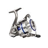 Shakespeare Mach II Spinning Reel – 4+1 Bearings, Lightweight Graphite Body, Smooth Rotation, Extra Rigid Bail, Precise Felt Drag Washers, and Stable Rotor Design - 4000, Black