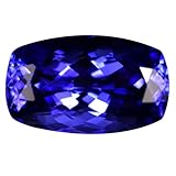 GIA Certified 14.98 ct AAAA Grade Cushion Cut (18 x 11 mm) Genuine D'Block Tanzanite Loose Gemstone