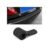 CGEAMDY Rear Bumper Guard Protector for Car, Universal Black Rubber Scratch-Resistant Non-Slip Trunk Door Protector for Most Cars, Car Exterior Accessories (Black/101x8.5CM)