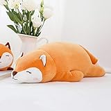Fox Plush Toys Pillow for Kids 45CM Animal Stuffed Plushies Super Soft Cute Fox Cuddly Hugging Pillow Cushion Stuff Dolls Birthday Xmas Gifts for Kids Room Decor