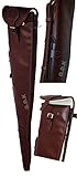 GDK Guardian leather shotgun slip, 28-32" barrels, 51.5" gun slip (Dark brown)