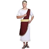 EraSpooky Ancient Greek Men Roman Toga Caesar Party Fancy Dress Costume X-Large