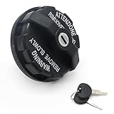 Ollanoos Locking Fuel Cap with Keys, Fuel Petrol Diesel Cap Lockable Fuel Tank Cap Replacement for Ford Focus 2001 Onwards