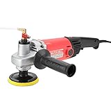 1400W Variable Speed 4'' Wet Polisher & Grinder - 6 Gears With Granite Diamond Polishing Pads for Concrete, Marble, Stones - Buffer for Granite