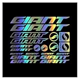 20X KIT G&IANT ADESIVI BICI CAR Stickers Bike M&TB BDC BICICLETTA PRESPAZIATI PVC Decal(Laser,34x27cm)