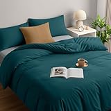 Utopia Bedding Duvet Cover Double - Soft Microfibre Polyester Duvet Cover with Pillow cases - Bedding Quilt Cover Set (Teal)