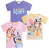 Bluey Girls 3 Pack T-Shirts 4-5 Years Multi