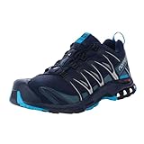 Salomon XA Pro 3D Gore-Tex Waterproof Men's Trail Running and Walking Shoes, Stability, Grip, Waterproof and Long-Lasting Protection, Navy Blazer, 8