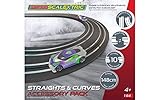 Scalextric G8045 Micro Car Track - Straights & Curves Micro Accessory Pack - 1:64 Scale Race Extension for Slot Car Set, Racing Gift Ideas for Adults & Kids - Race Track Accessories