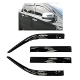 COMPATIBLE WITH Ford Ranger [2002 to 2022] Wind Deflectors, Rain Sun Smoke Deflectors Set of 4 [Stick-on]