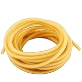HONGCI 5m Natural Latex Rubber Band Fitness Muscles Rally Exercise Outdoor Slingshot Catapult Elastic Part with Sevenfold Stretch (3x5mm)