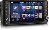 Erisin Car Stereo GPS Sat Nav Head Unit DAB+ Radio 8-Core Android 14 for TOYOTA COROLLA EX RAV4 VIOS HILUX Built-in DSP Wireless CarPlay Android Auto WiFi Bluetooth 5.0 A2DP RDS 4GB RAM+64GB ROM